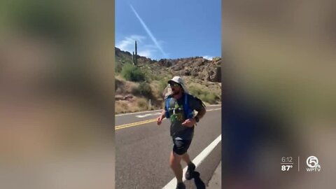 Palm Beach County middle school teacher running hundreds of miles for people impacted by the pandemic