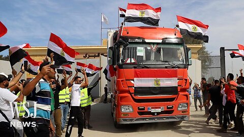 First Aid Trucks Enter Gaza as Egypt Border Briefly Opens | WSJ News