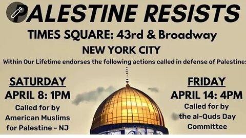 #PalestineResists #HandsOffAlAqsa Rally 4/14 WOLPalestine #withinourlifetime Nerdeen Kiswani AlAwda