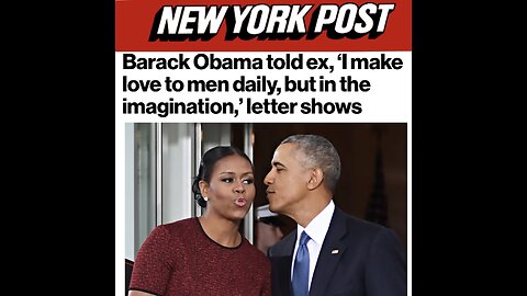 Barack Obama - “I make Love to Men Daily, but in my Imagination” 😂