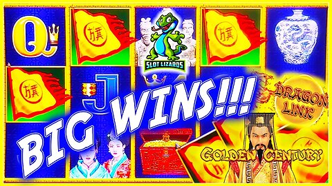 D LOVES BIG WINS FROM BIG BONUSES!!! Dragon Link Golden Century Slot