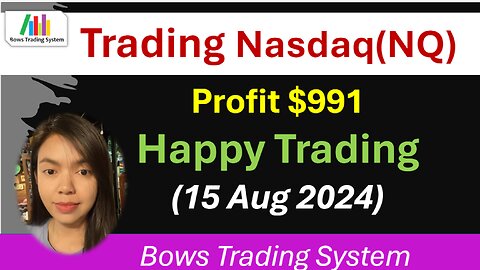 Day Trading NQ Profit $991 (15 Aug 2024)