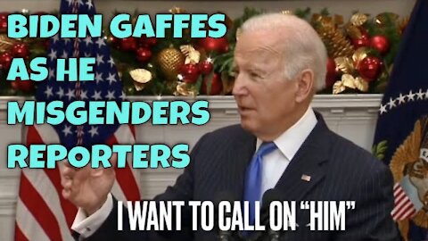 LOL! Biden Misgenders Reporters and Confusion ensues