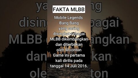 FAKTA MENARIK TENTANG GAME MOBILE LEGENDS #shorts