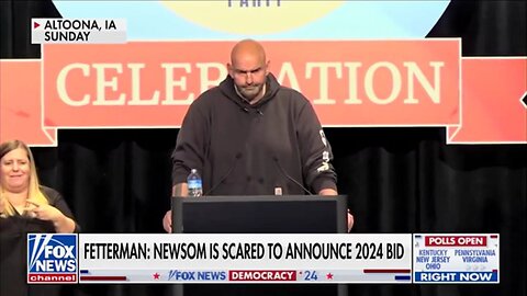 John Fetterman Accuses Gavin Newsom Of Not Having The 'Guts To Announce' He's Running For President