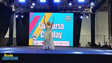 Apresentação Cosplay de Elsa do filme Frozen 2 no Anime Santos Geek Fest 2023!