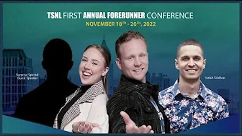 OUR FIRST EVER ANNUAL TSNL FORERUNNER CONFERENCE! MAKE SURE YOU ARE THERE!