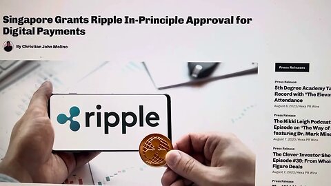 EXPOSED…RIPPLE XRP CHOSEN BY SINGAPORE IN NEW CRYPTO LAWS!!!