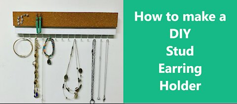 DIY Stud Earring Holder Tutorial