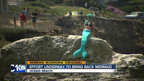 Effort Underway to bring Mermaid statue back to Ocean Beach