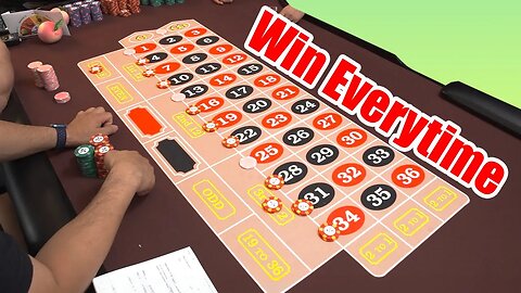 Win $300 Each time you sit Down at a table (Roulette Strategy) || One Ten