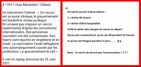 Un vaccin ça sert à 2 choses