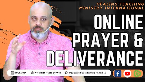 #1551 | Online Prayer & Deliverance | 28/06/24