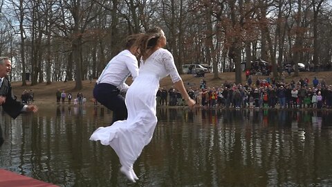 Wedding Polar Plunge | Philip and Lexi's Wedding Story