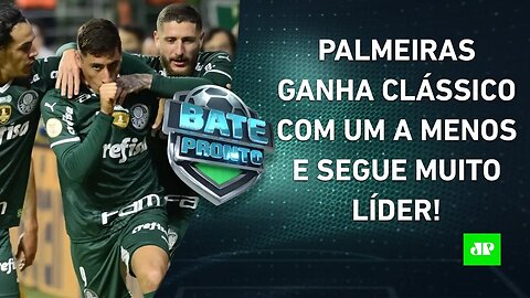 Palmeiras VENCE o Santos e SEGUE LÍDER FOLGADO; Flamengo PERDE para o Fluminense! | BATE PRONTO