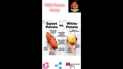 🔥Sweet potato v/s white potato🔥#fitness🔥#wildfitnessgroup🔥#shorts🔥