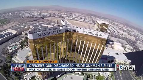 Police officer fires gun in Mandalay Bay suite