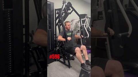 596 lbs Single Set to Failure Chest Press