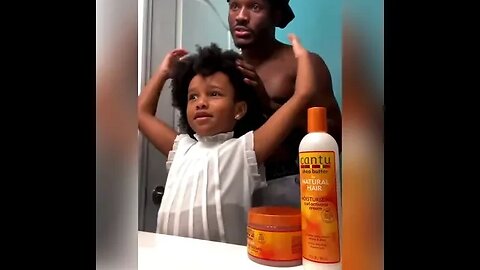 Kamaru Usman styling his daughters hair is awesome is there an award for best MMA father