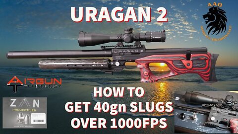 Uragan 2 in 5.5mm Adjusting the Regulator to shoot 40 gn slugs over 1000fps