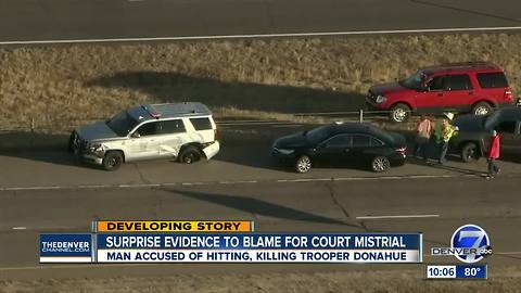 Witness testimony prompts mistrial in case against driver accused of hitting, killing CSP trooper