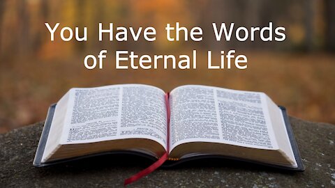 You Have the Words of Eternal Life - John 6:53-69 5th Sunday in Lent: March 21, 2021