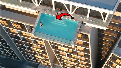 SNEAKING INTO THE MOST CRAZY INFINITY POOL!!