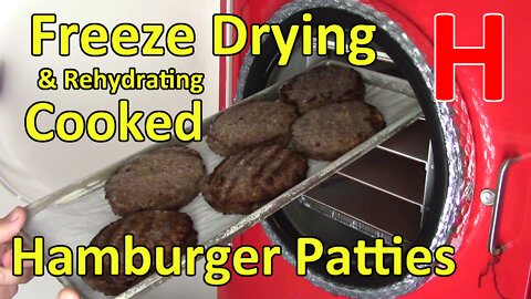 Freeze Drying Hamburger Patties - Cooked