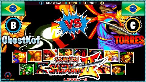 Samurai Shodown II (GhostKof Vs. T0RRES) [Brazil Vs. Brazil]