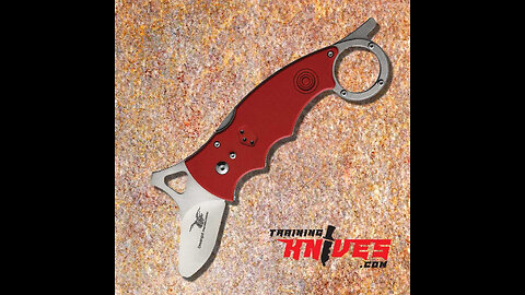 CSSD/SC Bram Frank Design Desangut 8Cr13MoV Red G10 Training Drone Karambit CSSD33