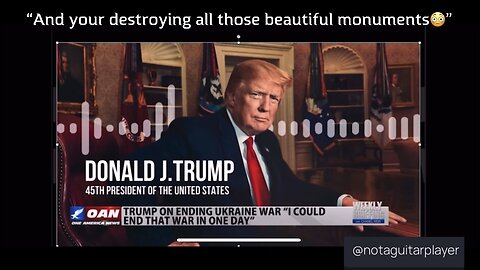 Trump on beautiful monuments and buildings