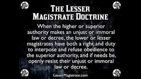 Brandon Bean 4 Sheriff Doctrine of the Lesser Magistrate 4-25-22 G