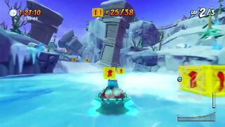 Polar Pass Gold Relic Race Gameplay - Crash Team Racing Nitro-Fueled (Nintendo Switch)