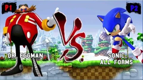 Dr Eggman & Omega VS Sonic all forms I Sonic Mugen