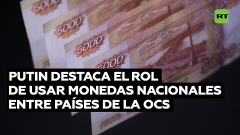 Putin destaca el rol de usar monedas nacionales entre países de la OCS