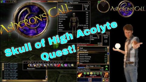 Just Playing Asheron's Call | Newbie Mage Pt3 Skull of HighAcolyte | Seedsow Shard | With Chat