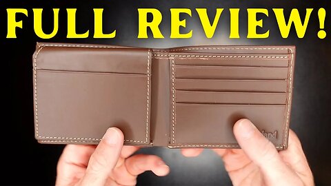 Timberland Men's Leather Wallet with Attached Flip Pocket