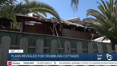 Plans revealed for dilapidated La Jolla Cove cottages