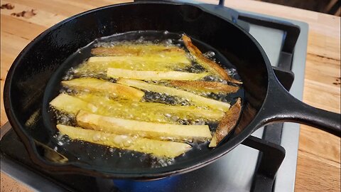 Homemade French Fries - Just Potatoes - Crispy Fried Goodness - The Hillbilly Kitchen