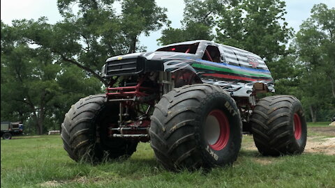 10,000lb Monster Truck Attempts Dangerous Stunt | RIDICULOUS RIDES