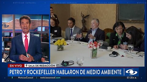 Petro, Santos y miembros de la fundación Rockefeller se reúnen para tratar temas de medio ambiente