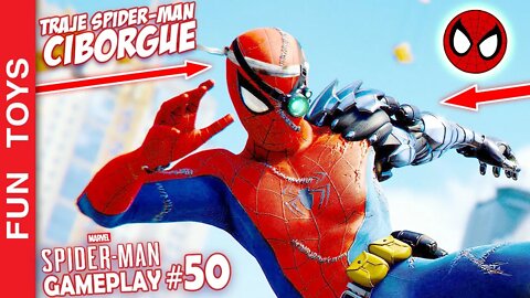 Marvel Spider-Man #50 - Caçando o ÚLTIMO TRAJE das DLC's com o Homem-Aranha CIBORGUE!!! 🕷