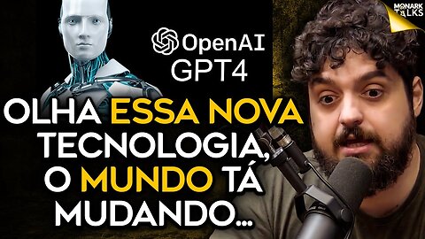 NOVA VERSÃO DO CHAT GPT4 - MONARK TESTA AO VIVO