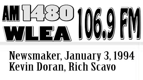 Wlea Newsmaker, January 3, 1994, Hornell Police Officer Rich Scavo