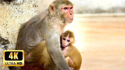 A Mother's Love: Heartwarming Moments of Monkey Parenting and Nurturing