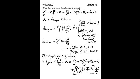 ME 3663.002 Fluid Mechanics Fall 2020 - Lecture 36