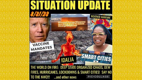 SITUATION UPDATE 8/31/23 - Lahaina Hawaiian Massacre/Coverup, Cv Mandates And Lockdowns Starting