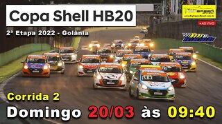 COPA SHELL HB20 | Corrida 2 - 2ª Etapa 2022 | Ao Vivo