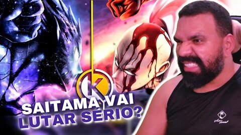 REAGINDO A Saitama Vs Garou (One Punch Man) - Desastre Cósmico | Okabe Feat. @Hawky