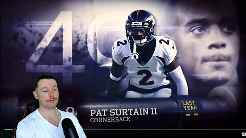 Rugby Player Reacts to PAT SURTAIN II (CB, Broncos) #49 The Top 100 NFL Players of 2023